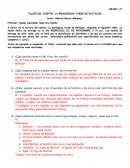 GRADO: 6to TALLER DEL CUENTO: LA PRODIGIOSA TARDE DE BALTAZAR