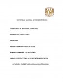 FILOSOFÍA DE LA EDUCACIÓN Y PEDAGOGÍA