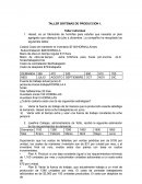 TALLER SISTEMAS DE PRODUCCION