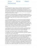 Primer Parcial Política Internacional