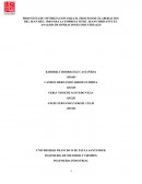 PROPUESTA DE OPTIMIZACION PARA EL PROCESO DE ELABORACION DEL JEAN REF: 1940 PARA LA EMPRESA TOXIC JEANS MEDIANTE EL ANALISIS DE OPERACIONES INDUSTRIALES