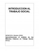 Aproximaciones al análisis de los Métodos Clásicos en Trabajo Social