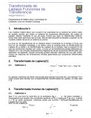 Transformada de Laplace Funciones de Transferencia