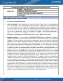 Presentación problema ético a nivel organizacional o empresarial
