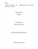 Análisis financiero del departamento del amazonas y Colombia