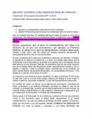 Del amor romántico a las relaciones de violencia