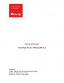 Informe técnico Empresa: ELECTROCOM S.A.