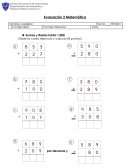 Evaluación 2 Matemática