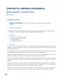 PROYECTO LIMPIEZA CRIOGÉNICA