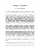 Traducción y Comunicación