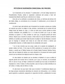 SOLICITUD DE SUSPENCION CONDICIONAL DEL PROCESO