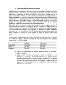 Ejercicios de Presupuesto de efectivo