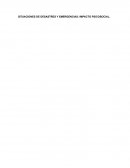 SITUACIONES DE DESASTRES Y EMERGENCIAS: IMPACTO PSICOSOCIAL