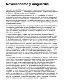 Novecentismo y vanguardia