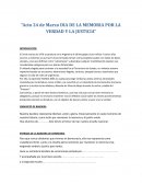 Acto 24 de marzo Dia de la Memoria por la Verdad y la Justicia