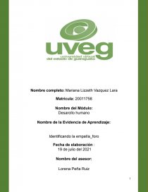 Identificando la empatía. Página 1