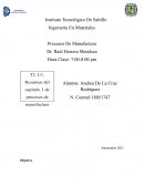 Ingeniería En Materiales Procesos De Manufactura