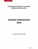 ESTADO DE SITUACIÓN FINANCIERA