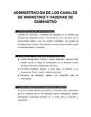 ADMINISTRACION DE LOS CANALES DE MARKETING