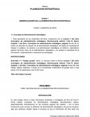 GENERALIDADES DE LA ADMINISTRACIÓN ESTRATÉGICA