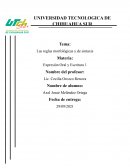 Las reglas morfológicas y de sintaxis