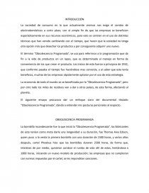 Obsolescencia Programada - Análisis Intrumental. Página 1