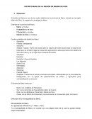 Distrito Manu, Perú