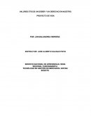 VALORES ETICOS UN DEBER Y UN DERECHO EN NUESTRO