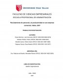 Reclutamiento de personal y la productividad en una empresa comercial