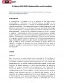 El Fujimori (1992-2000): Régimen político, social y económico