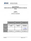 PROCEDIMIENTO FABRICACIÓN DE CAMPANAS CAPTADORAS DE NEBLINA ÁCIDA