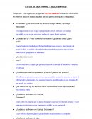 TIPOS DE SOFTWARE Y DE LICENCIAS