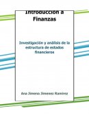 Investigacion y analisis de la estructura de los estados financieros