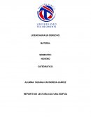 Reporte de Lectura “Cultura de Egipto”