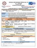 PLAN DE CLASE MATEMATICAS SEGUNDO GRADO