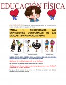 Educación física . Danzas típicas practicadas