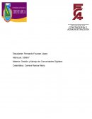 Gestión y Manejo de Comunidades Digitales