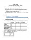 PRÁCTICA 3 DETERMINACIÓN DE HIERRO SÉRICO