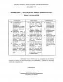 INFORME SOBRE LA REALIZACIÒN DEL TRABAJO “APRENDO EN CASA”