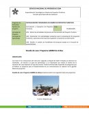 ESPECIALIZACIÓN TECNOLÓGICA EN DISEÑO DE PROYECTOS TURÍSTICOS