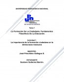 La importancia de la formación ciudadana en la democracia mexicana