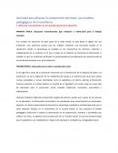 Actividad para afianzar la comprensión del texto: Los modelos pedagógicos de la enseñanza