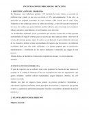 INVESTIGACIÓN DE MERCADO DE RECYCLING