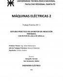 Estudio Práctico de un Motor de Inducción Trifásico con Rotor en Jaula de Ardilla