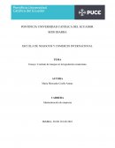Ensayo: Contrato de trueque en la legislación ecuatoriana