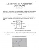 LABORATORIO #8 - AMPLIFICADOR OPERACIONAL