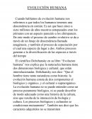 Evolución humana