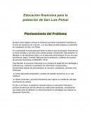 Educación financiera para la población de San Luis Potosí
