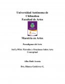 Sol LeWitt: Párrafos y Oraciones Sobre Arte Conceptual