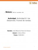 Actividad 5.1 de Desarrollo. Funnel de ventas